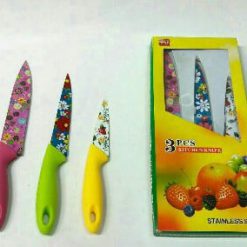 ست چاقو سرامیکی سه تیکه رنگی