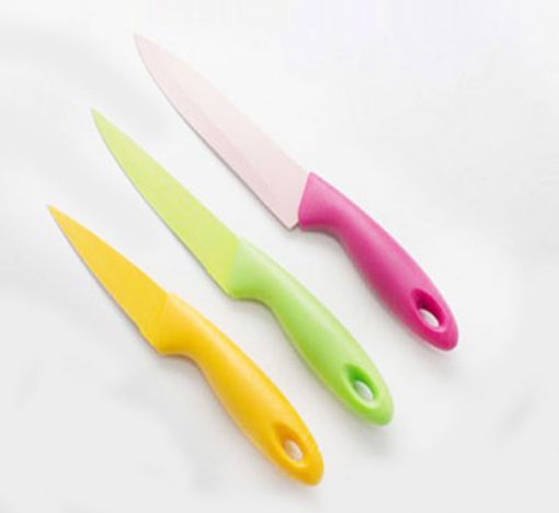 ست چاقو سرامیکی سه تیکه رنگی ketchen knife
