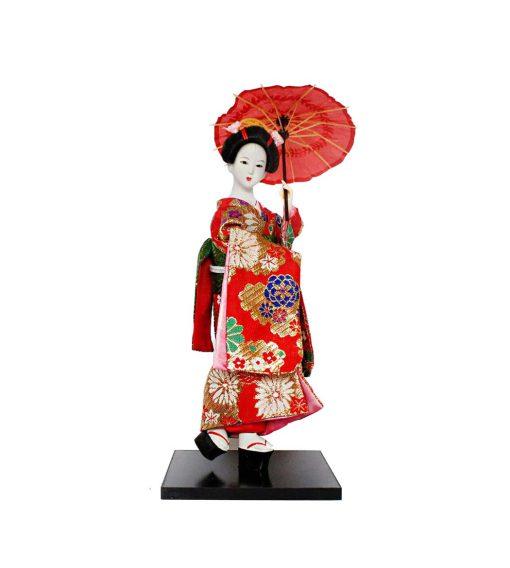 مجسمه دختر ژاپنی عروسک کیمونوی ژاپنی