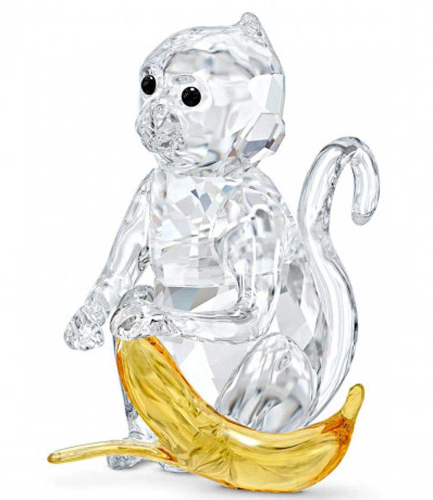 مجسمه میمون شیشه ای کوچک