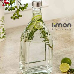 استفاده از بطری آب شیشه ای لیمون