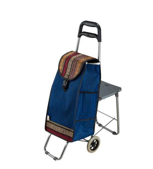 چرخ خرید صندلی دار (تحمل وزن 30 کیلو)