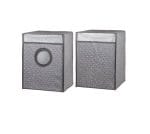 ست کاور لباسشویی و ظرفشویی هومتکس هندسی طوسی