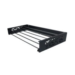 بند رخت دیواری تاشو استیل مشکی