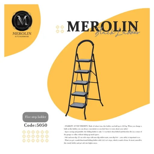 نردبان 5 پله مرولین کد 5050