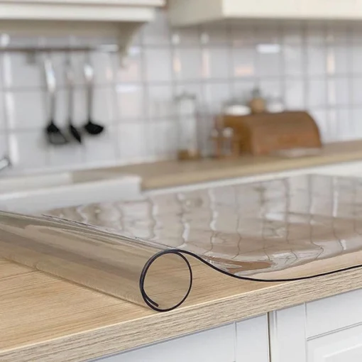 طلق رومیزی مدل کریستال ضخیم طول 70 سانتی متر