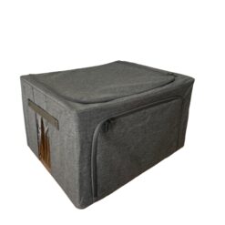 باکس لباس اسکلت دار تاشو طوسی