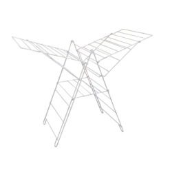 بند رخت فلزی طرح کلبه با روکش سفید