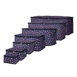 ست باکس لباس 7 سایز بدون اسکلت گلریز سرمه ای