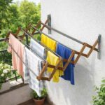 بند رخت دیواری تاشو آکاردئونی