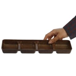 اردور خوری مستطیل 4 خانه طرح چوب فرش کیپس